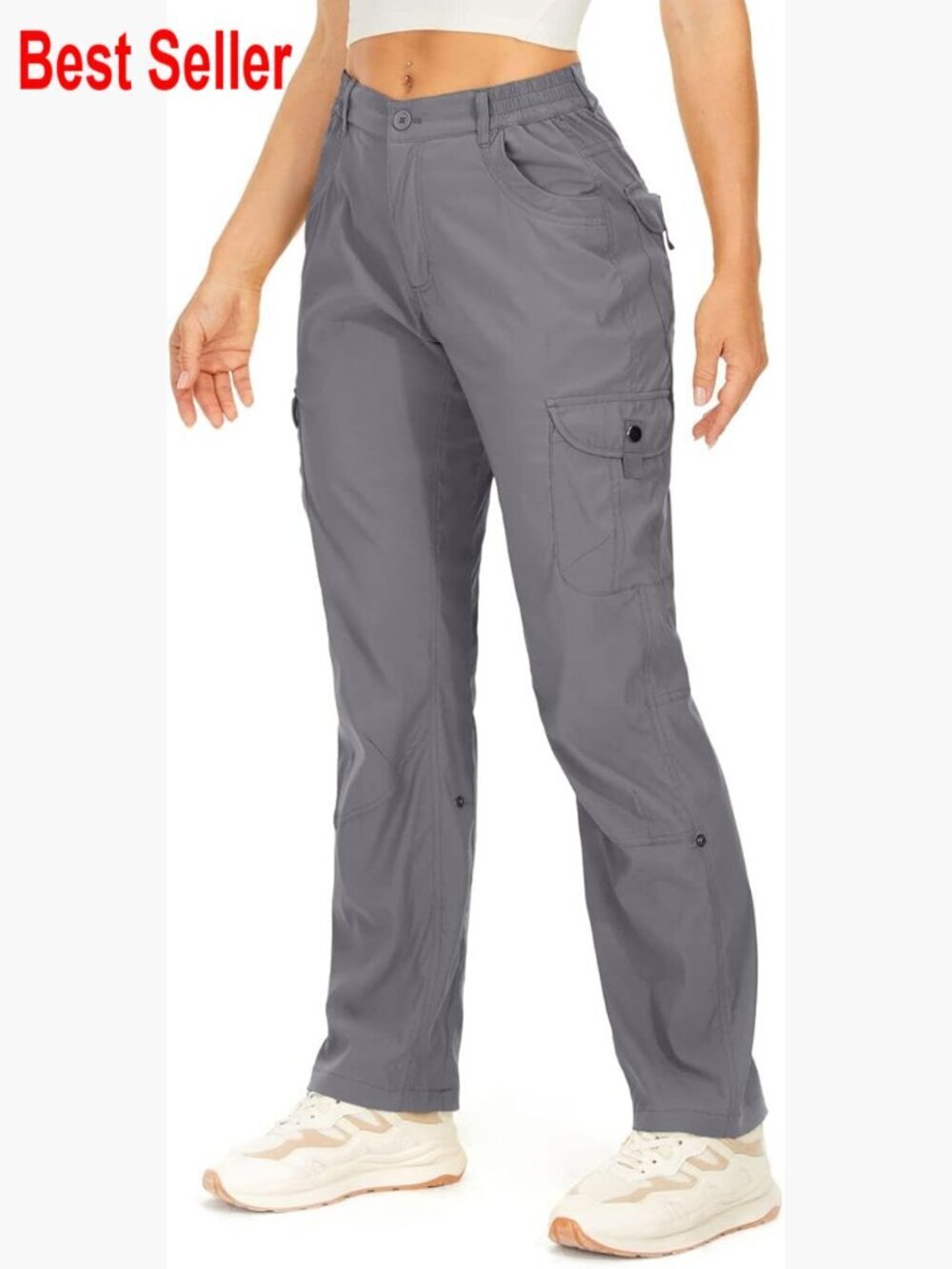 Convertible Quick Dry UPF50+ Waterproof Hiking Cargo Pants Capri